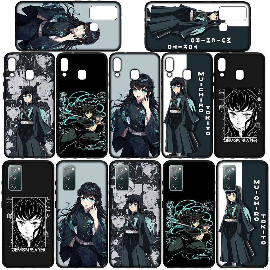 Чехол для телефона Samsung Galaxy S25 S24 S23 iPhone 16 15 Xiaomi Redmi Note 14 13 12 16E X 11 Pro Max OPPO Moto Huawei Demon Slayer Muichiro Tokito Cover