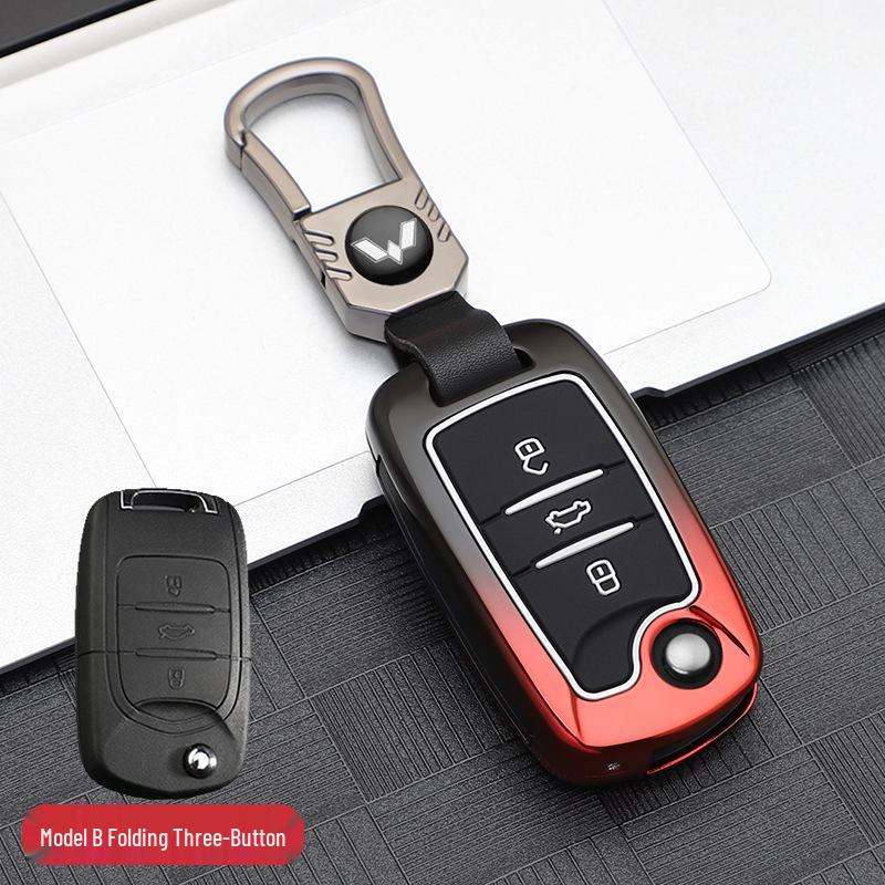 2020 Wuling Victory Key Case: Smart Remote Metal Cover with Full Wrap Protection and Buckle