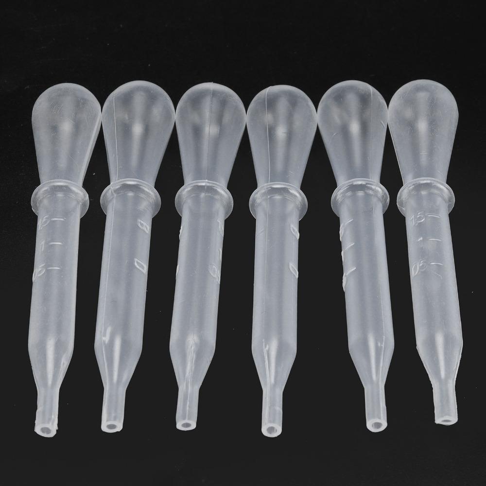 100pcs Calibrated Liquid Dropper Pipettes Clear Volumetric Pipettes DIY