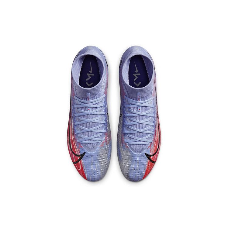 Килиан Мбаппе x Nike Mercurial Superfly 8 Pro FG Flames Унисекс Кроссовки Фиолетовый Светло-чертополоховый Индиго-всплеск DJ3977-506