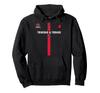Trinidad and Tobago Flag, Silhouette Map and Coat of Arms Hoodie