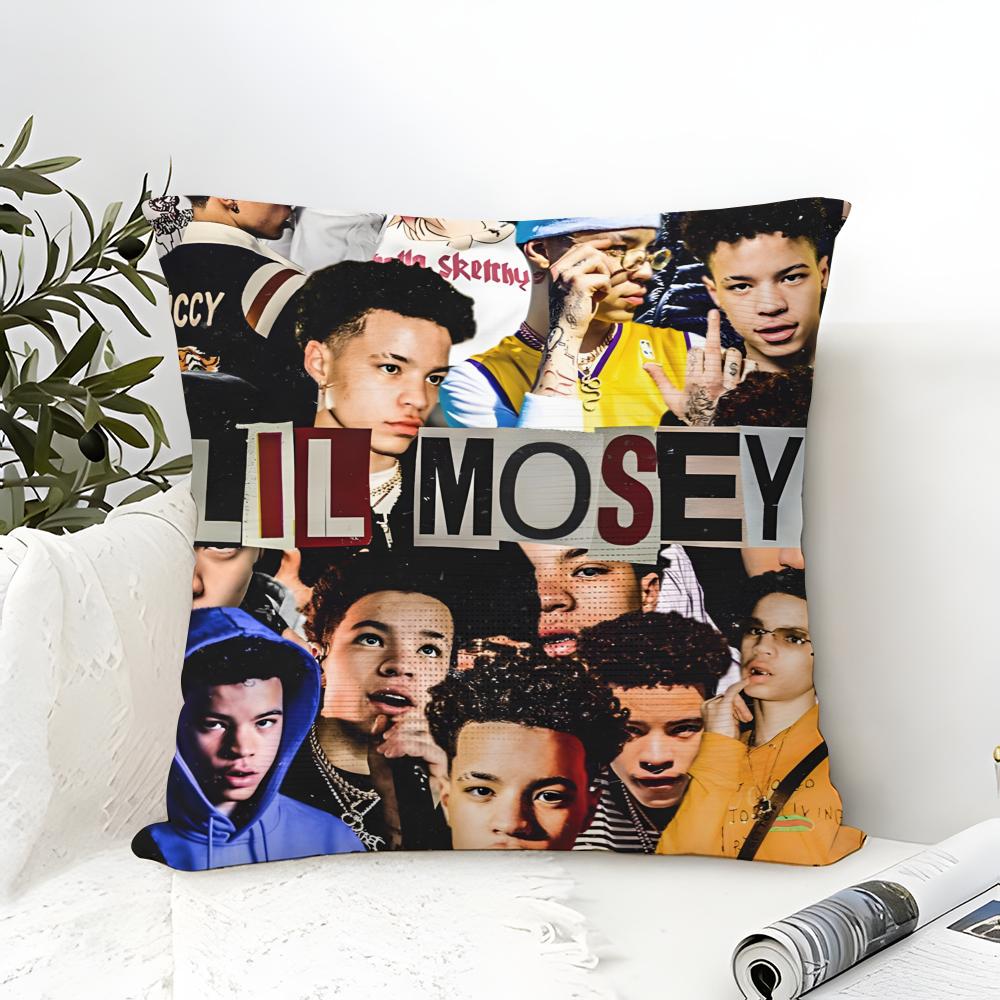 Hip-Hop Rapper Singer L-Lil Mosey 2 Pillow Case Linen Pillow Case Sofa Home Decor Cushion Cover Cushion Cove