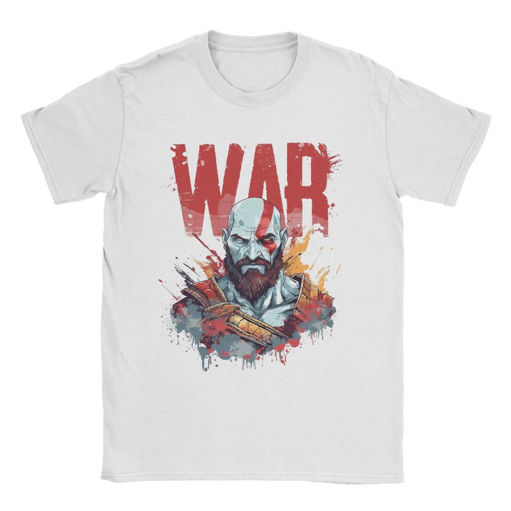 THE GOD OF WAR Unisexs T Shirt  Novelty Tee Shirt Short Sleeve Round Neck TShirts Cotton New Arrival Tops