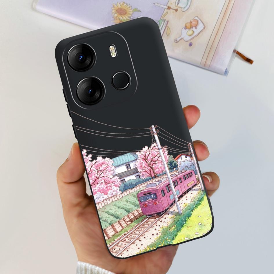 Чехол для Tecno Spark Go 2023 Модный Черный Силиконовый Мягкий Чехол для Телефона Для SparkGo 2022 Spark 6Go 2020 Задняя Крышка на Spark 8C Funda