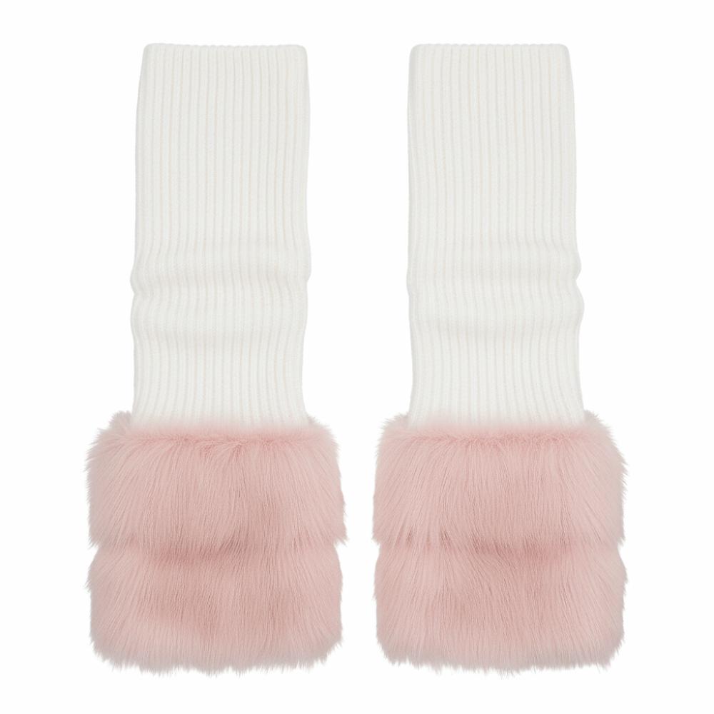 Foot Cover Winter Leg Warmers Y2K Plush Leg Coverings Soft Long Stockings Accessories