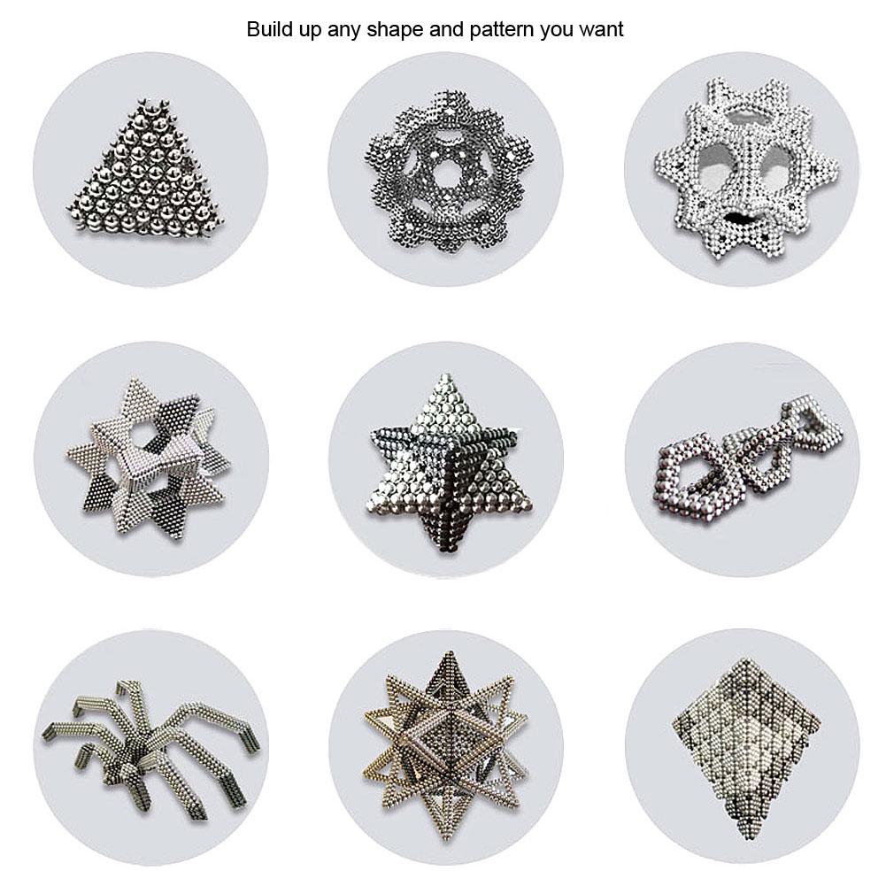 3 мм 512 шт N35 магнитные шарики 3D головоломка магнит магический куб геометрический образовательный реквизит с коробкой