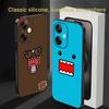Милый Мультяшный Чехол Для Телефона D-Domo-kun Для Xiaomi Redmi Note 13,12,11, 10 Pro Plus S, 5G, 12S, Роскошная Мягкая Черная Защитная Крышка