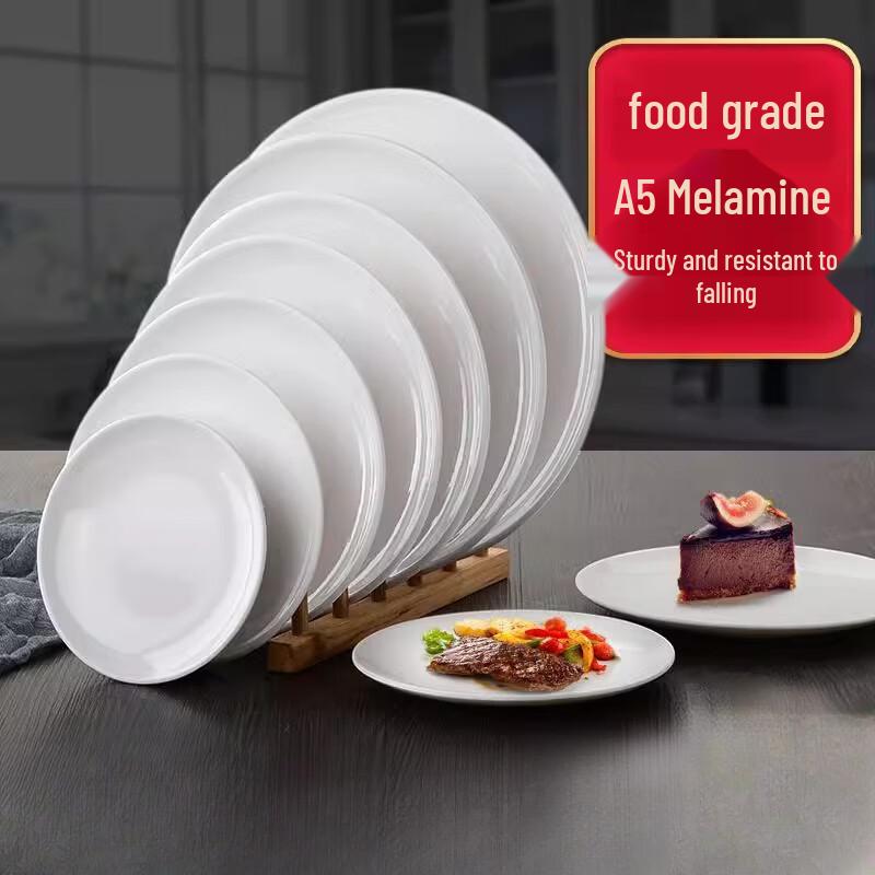 Melamine Flat Round Dinner Plate