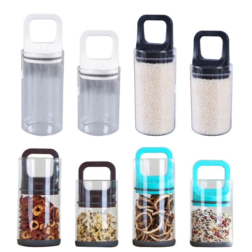 Innovative Canister Vacuum Storage Jar Container Glass Storage Jar with Vacuum Seal Lid Container for Food Preservation