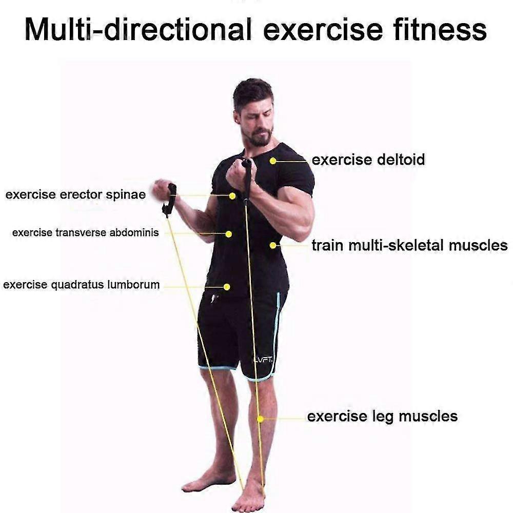 Sunrain Exercise Bands For Working Out Arms, Legs And Butt Resistance Bands With Handles