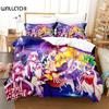 3D Print Anime No Game No Life Bedding Set Boys Girls Twin Queen King Size Duvet Cover Pillowcase Bed Boys Adult