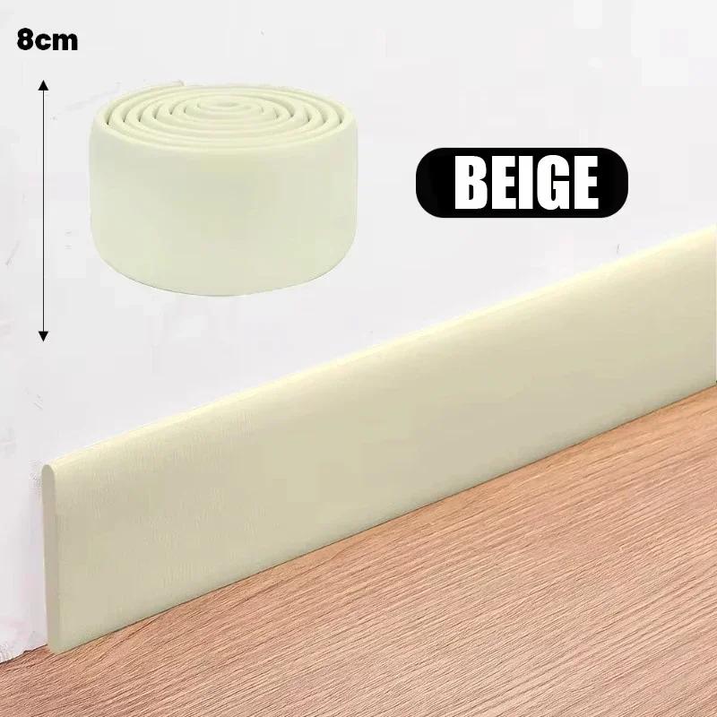 Самоклеящаяся 3D-наклейка на плинтус, утолщенная декоративная полоска для предотвращения столкновений, наклейка на угловую линию для спальни, гостиной