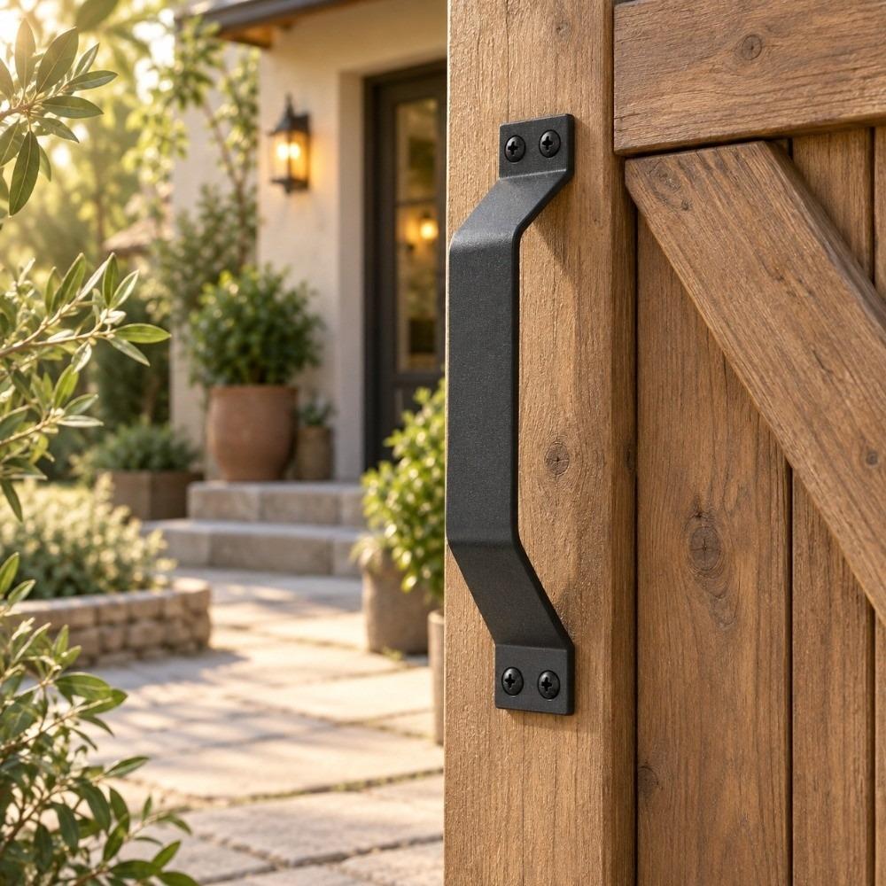 Black Barn Door Handle Comfortable Grip Door Pull Handle Rustic Barn Door Pull Handle Shed