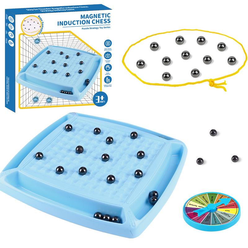 Children'S Thunder Magnetic Induction Chess Leisure Puzzle Magnet Battle Parent-Child Interactive Table Game Attractor