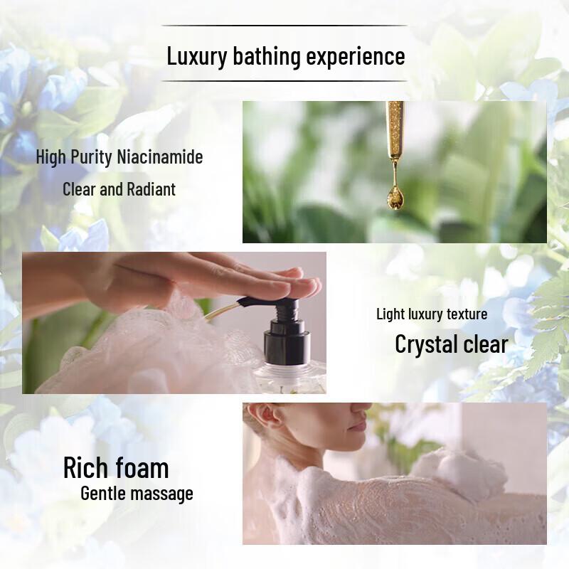Lux Bluebell Scent Botanical Shower Gel with Niacinamide