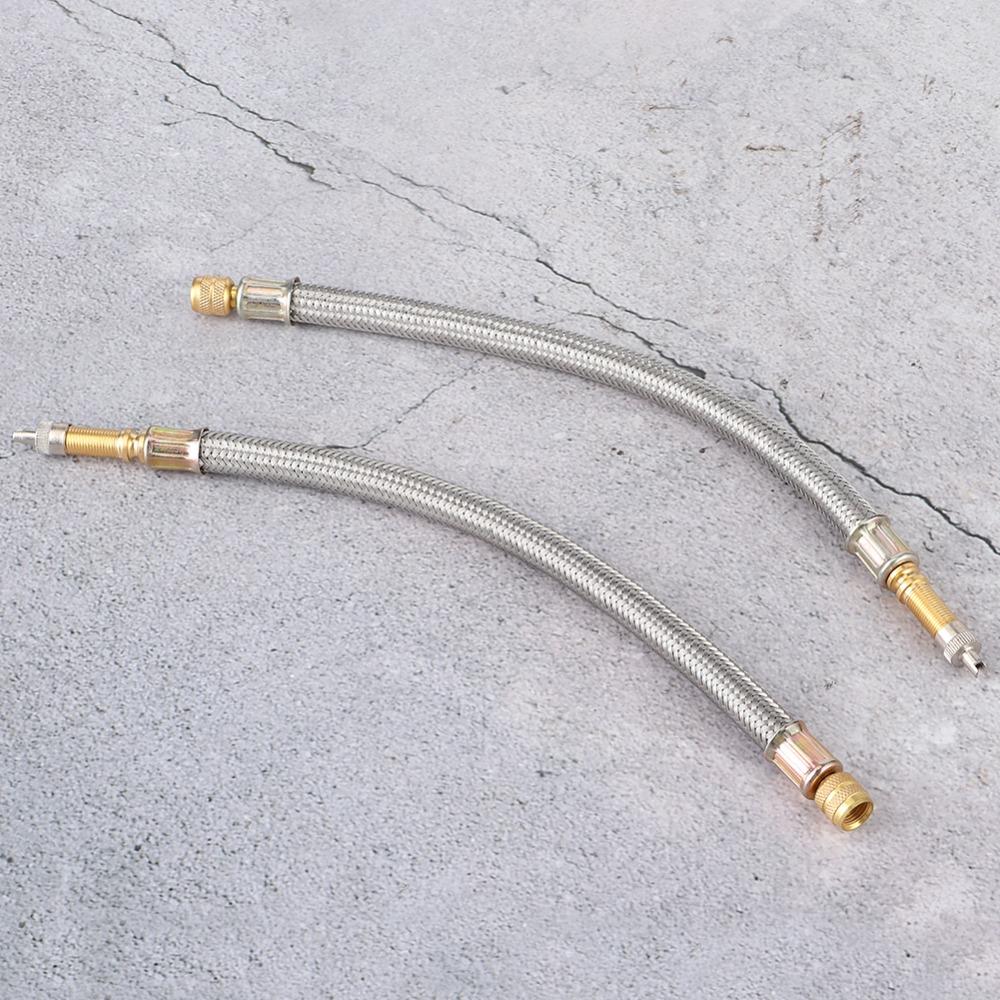 2PCS Brass Fitting Valve Stem Hose Adapter Valve Extension Refill Air For Hidden Valves