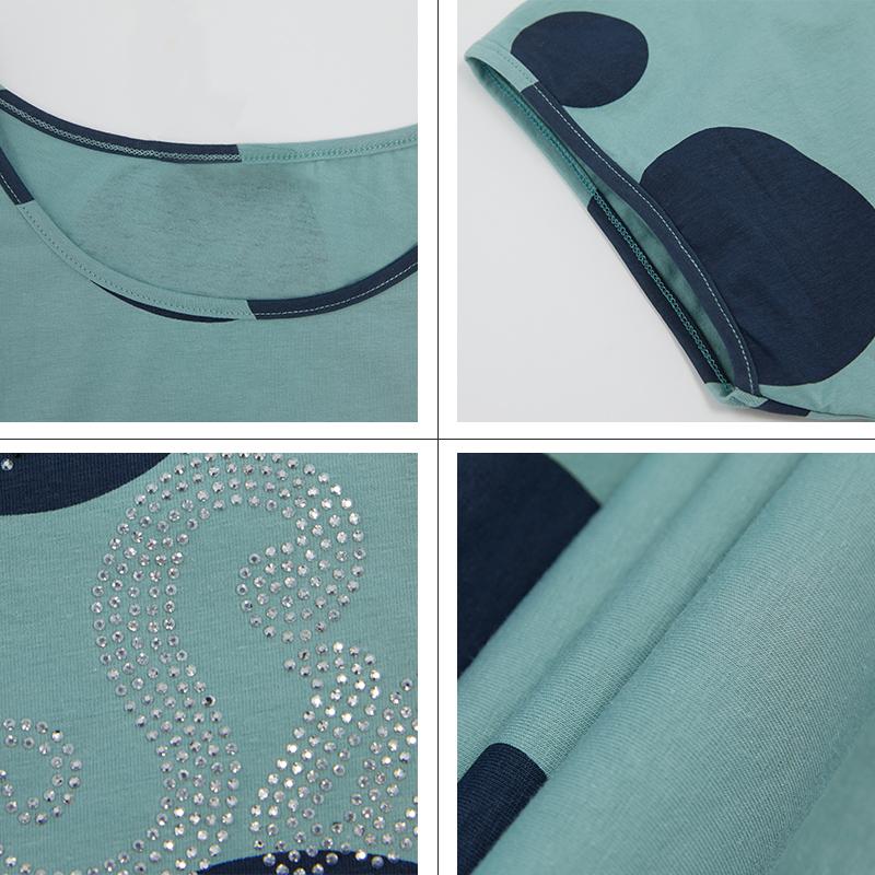 Летняя женская футболка Astrid, хлопковый топ 2023, женская модная футболка большого размера в горошек с узором бабочки и бриллиантами, женская одежда