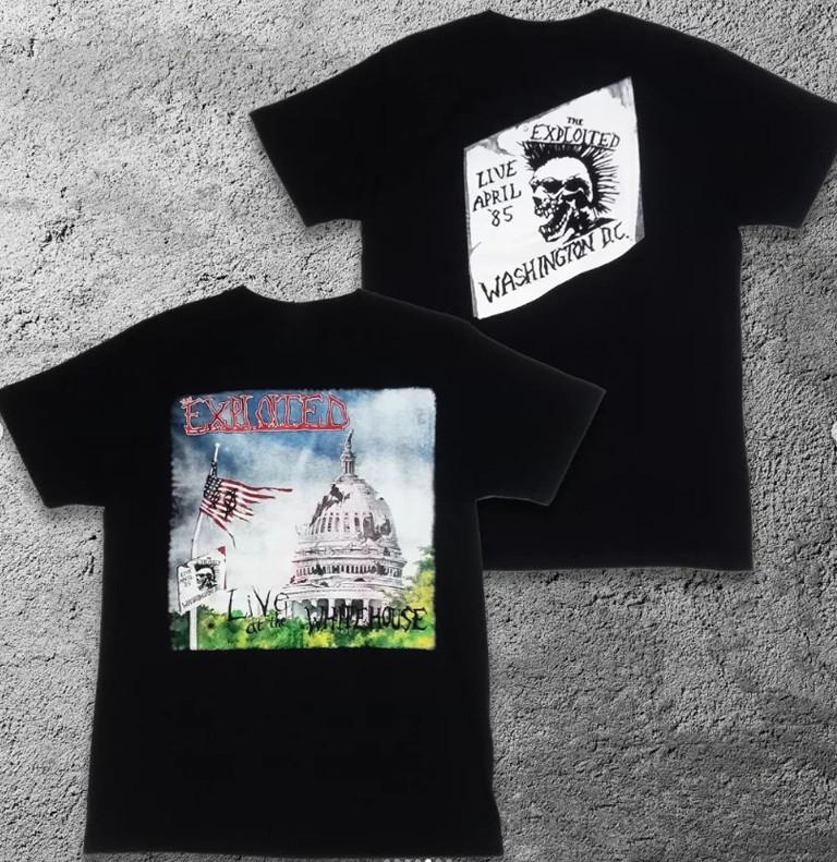 the exploited live at the white house T-shirt Cotton Unisex Tee S-4XL BO854 Unisex T-Shirt