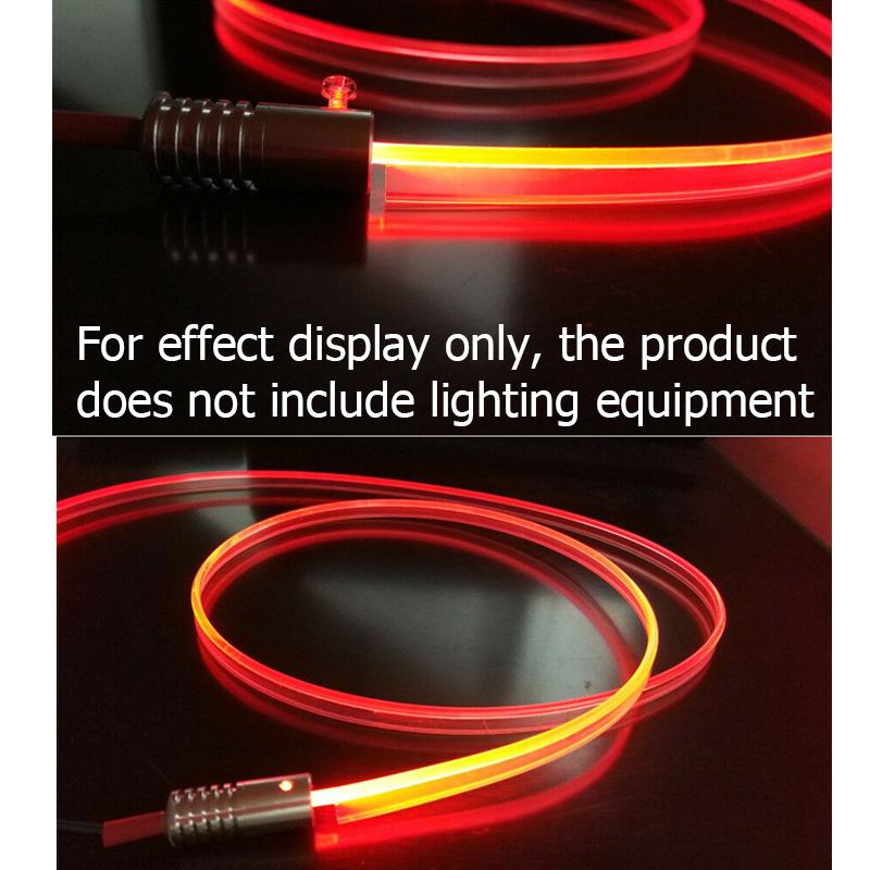 3 мм автомобильный интерьерный декор, волоконно-оптическая неоновая проволока, световод, удлинители, аксессуары для окружающего освещения