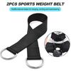2Pcs T Bar Row Straps Multifunction Fitness Ropes Wear Resistant Strong Load-bearing Heavy Duty Dumbbell Straps Barbell Strap Ropes