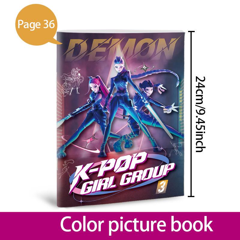 Witch Hunt 36 page coloring book K-pop anime product sketchbook children's coloring book stationery