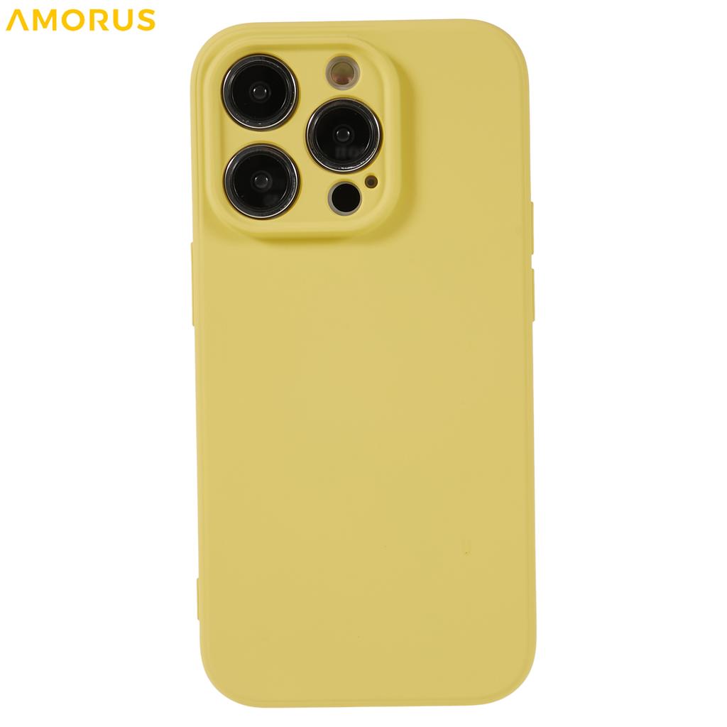 For iPhone 14 Pro Case Precise Cutouts TPU Fiber Lining Shockproof Phone Cover