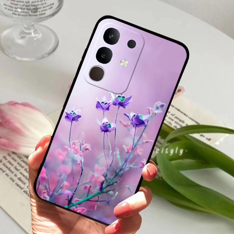 Чехол для Vivo Y29 4G 5G Милый Лев Тигр Мягкий Силиконовый Защитный Чехол для телефона vivo T4x 5G Модный Крутой Бампер Fundas Чехол