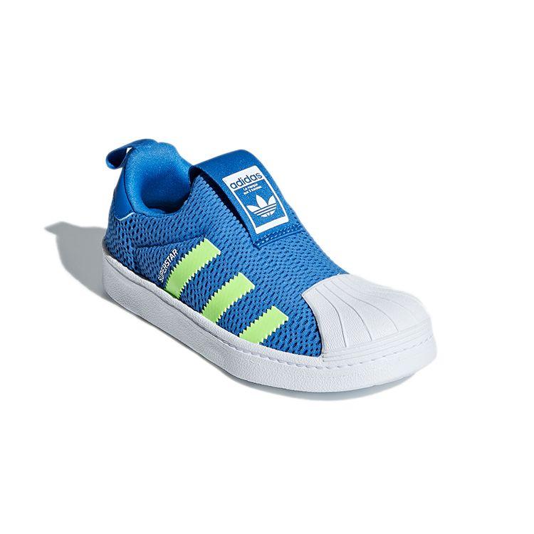 adidas Кроссовки Superstar 360 C True Blue для детей Hi-Res-Yellow White CG6575