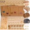 104 Pcs/Set Fashion Necklace Earrings Ring Bracelet Earrings 5 In 1 Jewelry Set For Women Daily Vacation Wearing