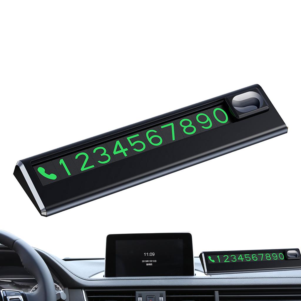 Номерной знак для парковки Временная карта для парковки автомобиля Универсальный номер телефона Номер для парковки Мини-флуоресцентный номер телефона