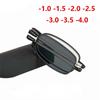 Mini Folding Myopia Photochromic Eyeglasses Men Women Metak Square Short-Sighted Eyewear De Grau 0 -50 -75 -100 To -4.0