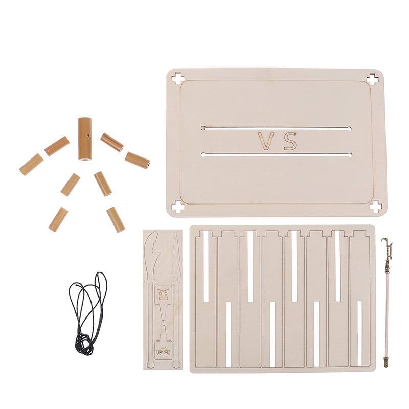 1 комплект, натуральная веревочная боевая настольная игра, ручной работы, бамбуковый человек, настольная игра, боевая игрушка с оружием