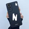 For Redmi Note 11 11S Cover Case Lucky Initial Letter Couple Silicone Soft Phone Bumper for Redmi Note11s Note 11 S Pro Casing