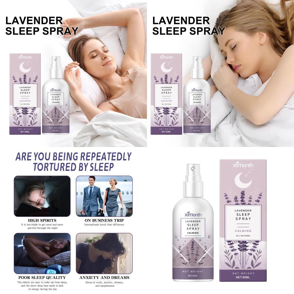 Ксимонс Успокаивающий спрей для сна с расслабляющей лавандой для снятия тревоги и спокойного сна