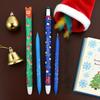 3Pcs Erasable Gel Pens 0.5mm Christmas Themed Pen Quick Drying Smooth Writing Pen for Office Stationary