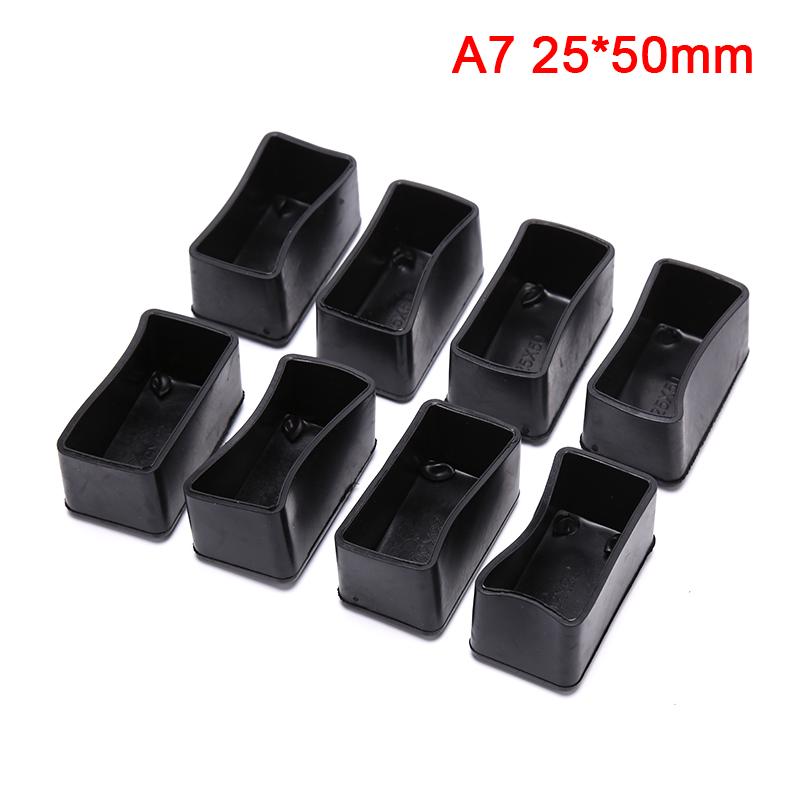 8 шт. прямоугольные силиконовые колпачки для ног стула, нескользящие чехлы для ног стола, носки, защитный чехол