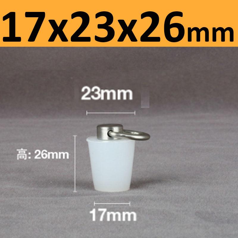 1 шт. прозрачная коническая резиновая пробка, высокотемпературные силиконовые пробки, герметизирующие коническую резиновую гальваническую краску со стальной ручкой в форме D