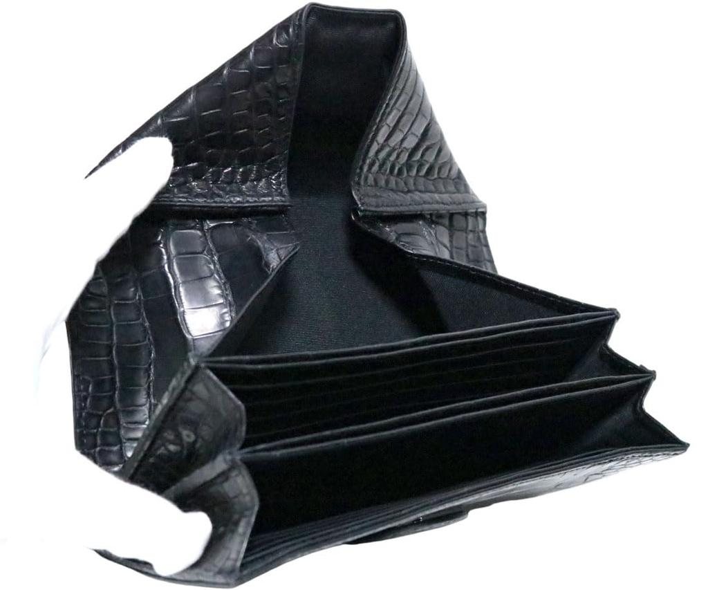 Черный крокодиловый длинный кошелек сумка-кошелек из натуральной кожи сумка-кошелек сумка-кошелек большой кошелек большой емкости для карт крокодиловая кожа крокодиловая кожа