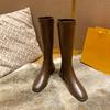 Женские сапоги с квадратным носком, высокие сапоги до колена, туфли на молнии на платформе, осенние 2024 года, дышащие кожаные сапоги, зимняя теплая женская обувь, новинка
