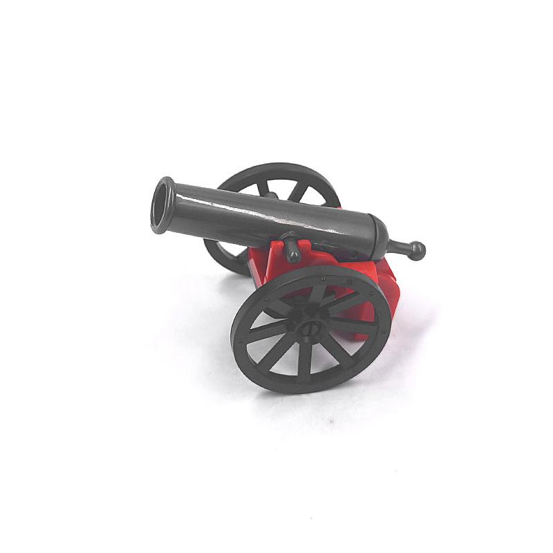 Средневековая военная пушка, маленькая фигурка солдата, строительный блок, пиратский корабль, артиллерийская сцена, украшение, игрушка