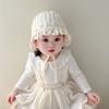 Breathable Cotton Ear Protection Fetal Cap Ruffle Baby Bonnet  Bonnet 2-24Month Infant