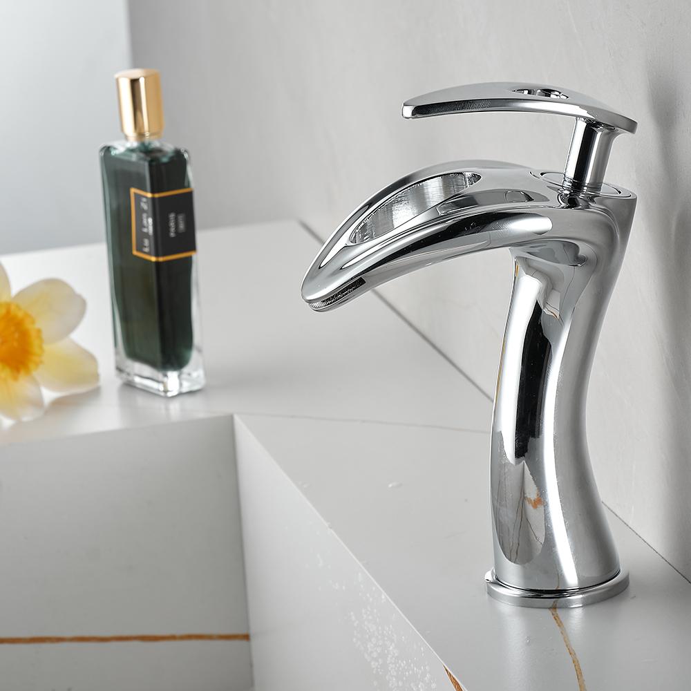 Basin Faucets Deck Mounted Bathroom Faucet Brass Mixer Single Handle Black Faucet Sink Mixer Washbasin Faucet Toilet