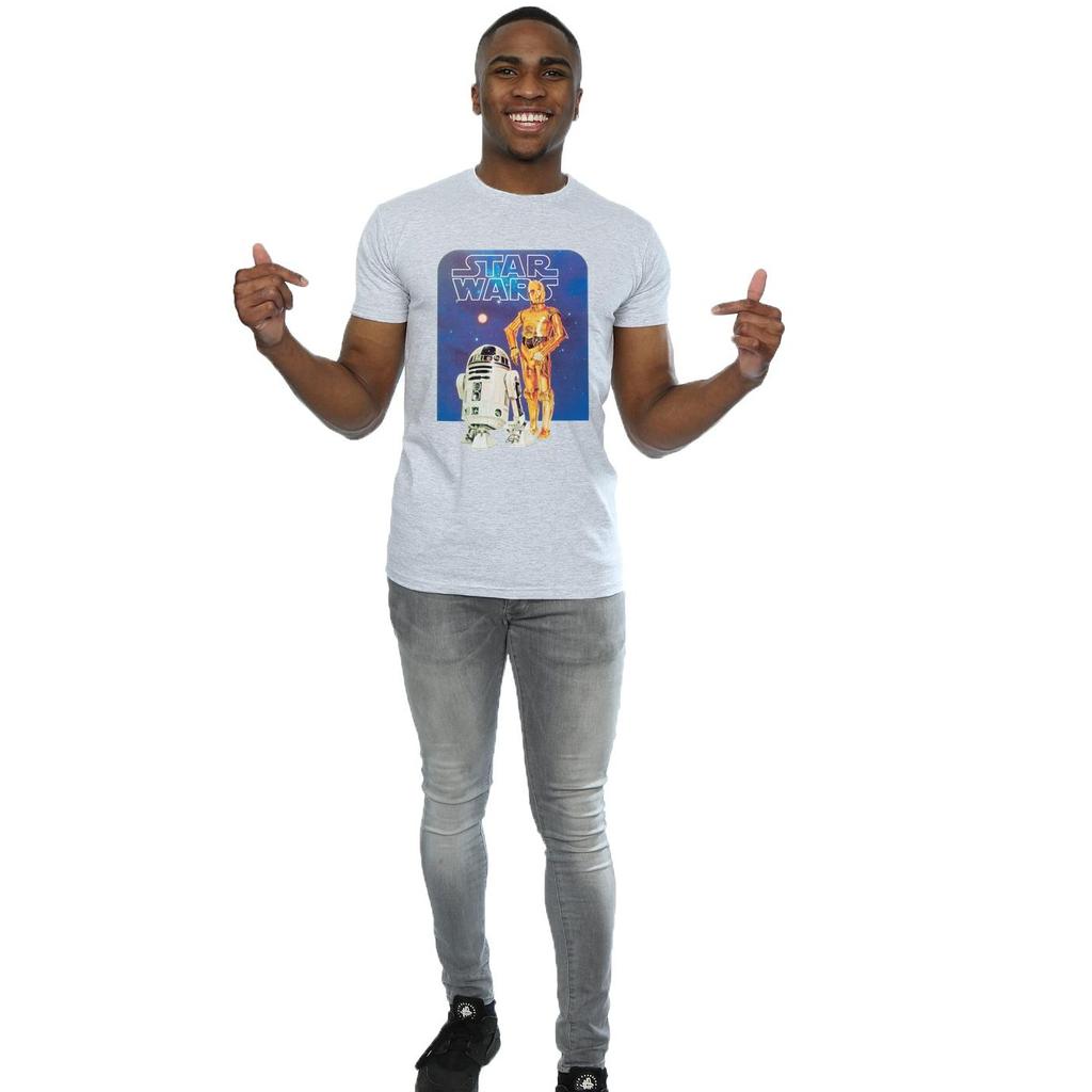 STAR WARS Mens R2-D2 And C-3PO T-Shirt