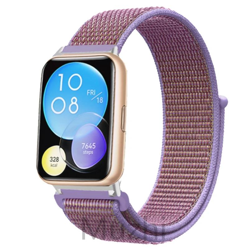 Нейлоновый ремешок для Huawei Watch Fit 2 Ремешок для умных часов Аксессуары для замены браслета Correa Huawei Watch fit2 active