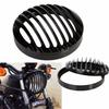 Медно-черно-серебристая решетка-крышка фары для Harley XL883, XL1200, 48, Dyna, Softail.