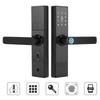 WiFi Touch Screen Fingerprint Password IC Card Smart Door Lock with Mechanical Key for Tuya