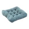 Square Seat Cushion 16x16 Inches Solid Color Stuffed Chair Pad Velvet Thick Seat Cushion for Dining Chair Floor Home Office