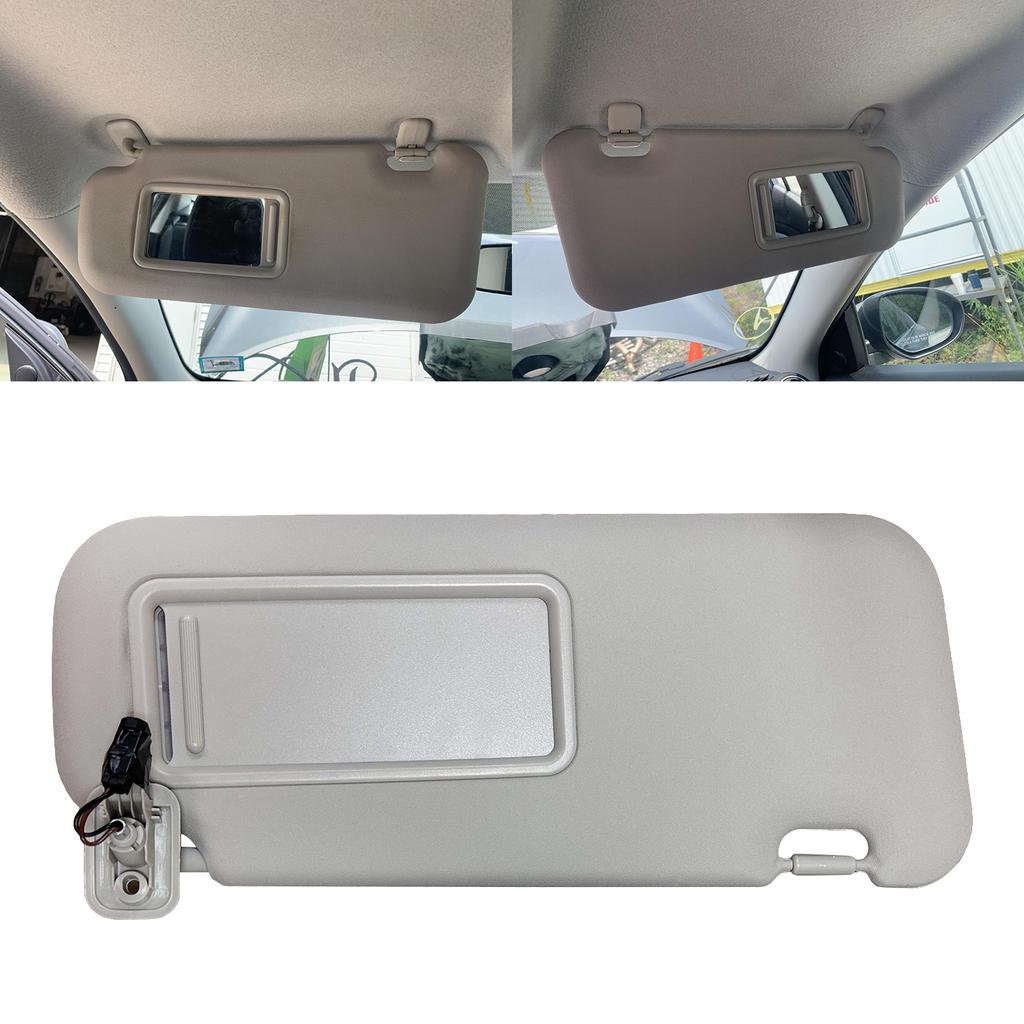 Солнцезащитные козырьки левые и правые для салона хэтчбека 2010-2013 годов, солнцезащитные козырьки для замены BBM2-69-320C-75, автозапчасти с подсветкой