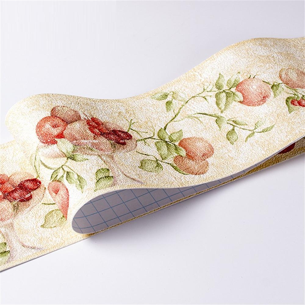 10СМ ПВХ Водонепроницаемая Линия Талии Дерево Мрамор Самоклеящаяся Плинтусная Линия Обои Декор Гостиной Виниловый Бордюр Наклейка для Угла Стены