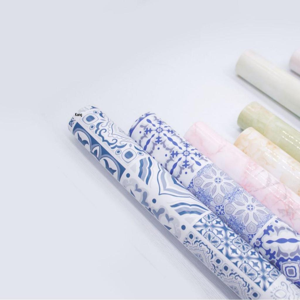 Водонепроницаемая ПВХ Мраморная Кухонная Пленка - Маслостойкая Самоклеящаяся Защитная Пленка для Плитки, Варочных Панелей, Столов и Шкафов